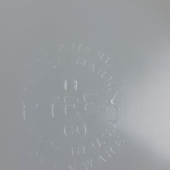 PYREX  Homestead Tan  & Blue ‎ 403  2.5 Quart Vintage Bowl - Picture 5 of 11